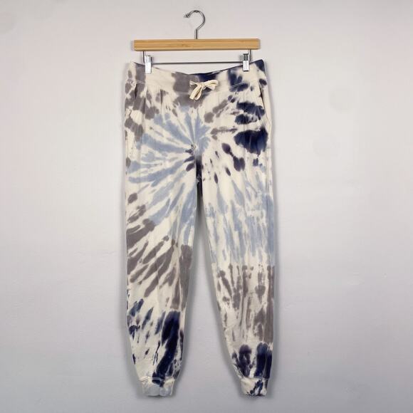 Z Supply Blue Tie Dye Jogger Style Sweatpants Medium - Picture 1 of 5